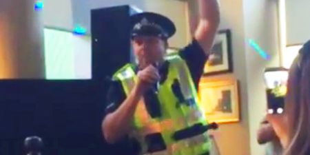 Scottish policeman belts out ‘I Will Survive’ after sorting out pub brawl…and Gloria Gaynor loves it