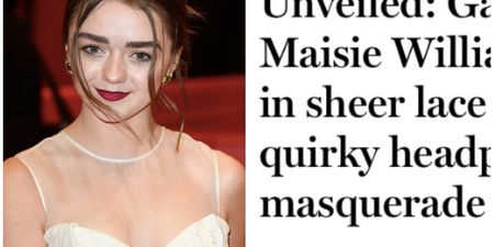 Maisie Williams rewrites Daily Mail headline about herself and it is FANTASTIC