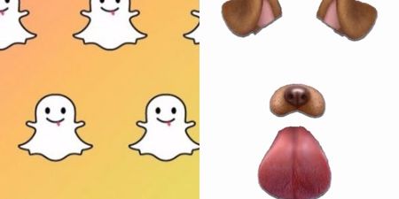 Girl uses Snapchat dog filter and gets creepy “ghost face”