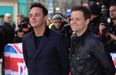 It looks like Ant and Dec had a major session after receiving OBEs
