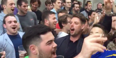VIDEO: Keith Duffy belts out a Boyzone classic accompanied by Irish fans