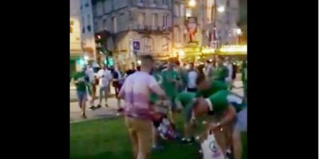WATCH: Irish fans sing while cleaning up after themselves in France