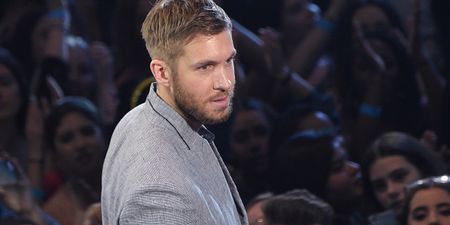 Calvin Harris wasn’t too impressed with this Taylor Swift joke live on stage