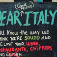 An Irish pub has a very special message for Italy ahead of today’s game 