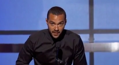 Jesse Williams receives a standing ovation for his powerful speech at the BET Awards