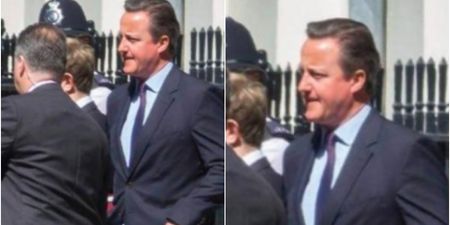 People seriously think David Cameron is floating in this photo