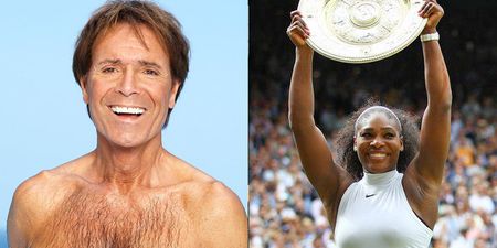 Cliff Richard managed to scare the bejaysus out of Serena Williams