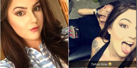 Drunk girl gets the name of her favourite Indian restaurant tattooed