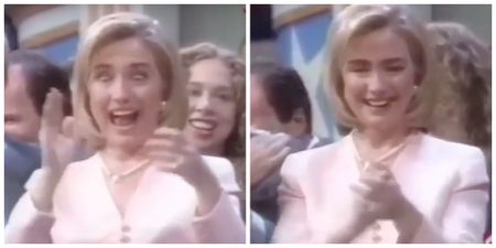 Oh, just Hillary Clinton dancing along to the Macarena at the 1996 Democratic Convention