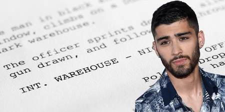 LEAKED script from Zayn Malik’s new TV series has emerged and it’s very salty