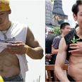 This is how a Japanese eating champion keeps his six pack eating 6,000 calories in one go