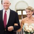 This bride walked down the aisle with the man who has her fathers heart