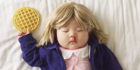 This mum dressed her baby up when she was asleep and it’s hilarious
