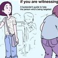 This cartoon perfectly shows what to do when you see someone being harassed in public