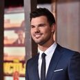 Taylor Lautner dyed his hair purple and it looks a bit mad