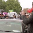 Singing man brilliantly shuts down heckler at March for Choice