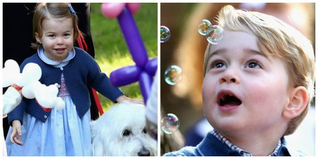 These pictures and videos of George and Charlotte at a children’s party are adorably cute