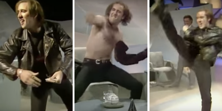 Remembering when Nicolas Cage somersaulted on Terry Wogan, stripped and threw cash at strangers