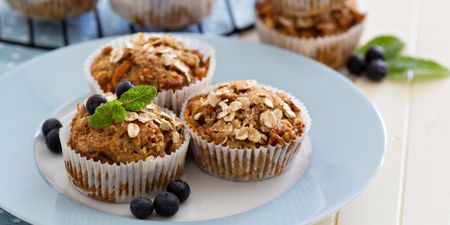 These banana cinnamon muffins are PERFECT for a morning snack