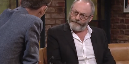 There was a massive reaction to Liam Cunningham’s appearance on the Late Late show