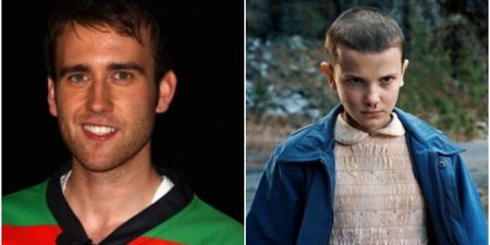 People are very confused by this photo of Neville Longbottom and Eleven from Stranger Things