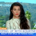 Kourtney Kardashian blanks TV host who asks about Kim in awkward interview