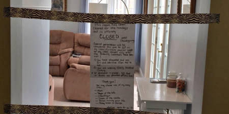 People love the Mam who has closed her living room for a month