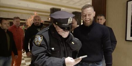 Conor McGregor almost made this New York City police officer cry with joy