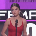Selena Gomez gave an emotional speech at the AMAs last night