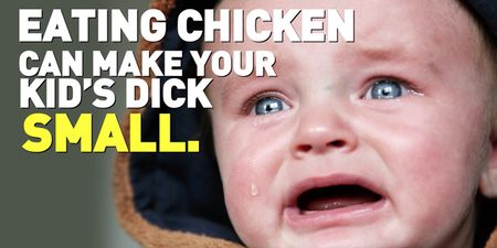 Ad blaming meat-eating mums for the size of their babies’ penises hasn’t gone down well