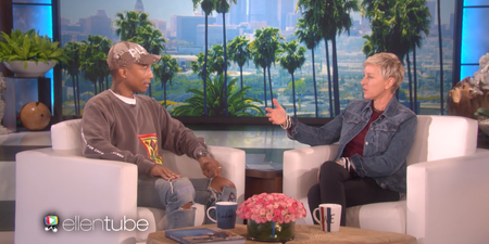 Pharrell Williams spoke powerfully against hate speech on The Ellen Show