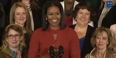 Michelle Obama delivers tearful final speech as first lady