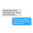 Leaked messages between Donald Trump and Michael Flatley emerge