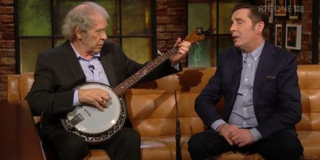 Two Irish music legends sang ‘The Green Fields of France’ on the Late Late and brought the house down