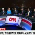 There was a fairly glaring problem with CNN’s panel discussion about women’s marches