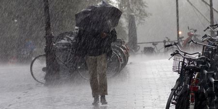 A weather warning is in place for the whole country