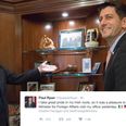 House Speaker Paul Ryan tweeted his pride for his “Irish roots” and Twitter exploded