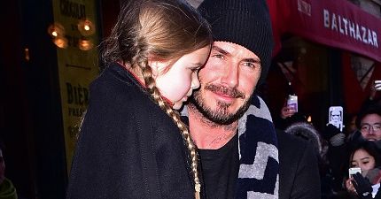 Harper Beckham reading her dad a bedtime story will melt your heart