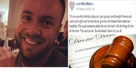 This man’s post about his ex-wife has gone viral for a heartwarming reason