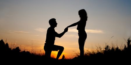 This is why people get down on one knee to propose