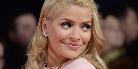 Holly Willoughby gets fit of giggles after accidentally saying rude word