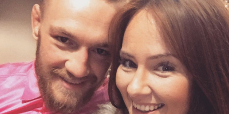 A photo of Dee Devlin and Conor McGregor is causing controversy online