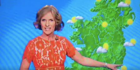 Well that’s awkward… RTÉ weather woman misplaces Galway on the map
