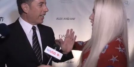 The awkward moment Jerry Seinfeld rejects a hug from Kesha