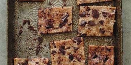 These raw cookie dough bars will satisfy your sweet tooth