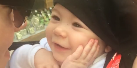 This baby captivated by mum’s singing is adorable