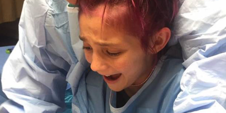 This 12-year-old delivering her baby brother has gone viral