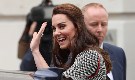 Kate Middleton Wears Gucci Tweed Dress in London