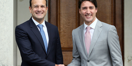 Leo Varadkar has done the impossible… out-socked Justin Trudeau