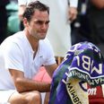 A true champion: Roger Federer breaks down when he spots his children